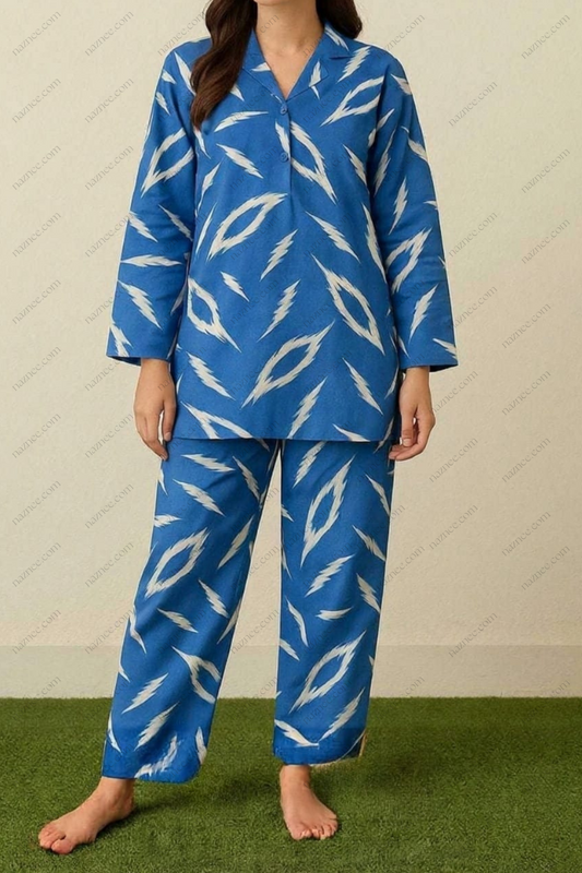 Naznee 2-Piece Unstitched Lawn Suit – Digital Print (Shirt & Trouser)