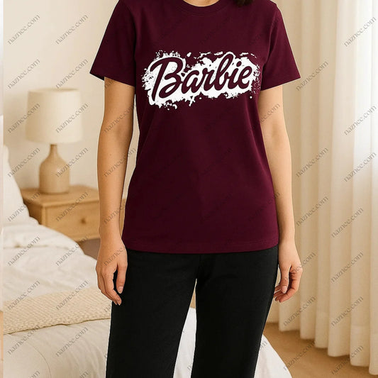 Women's Barbie Logo T-Shirt and Pajama Set