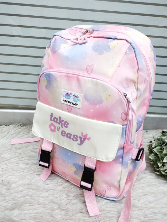Take It Easy Backpack – Cute & Colorful School Bag